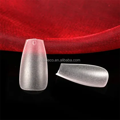 NADECO Gel Tips Full Cover Long Coffin Artificial Fingernails