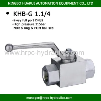 Hrpc Brand Threaded Type High Pressure Ball Valve 
