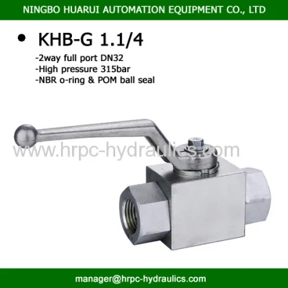 Hrpc Brand Threaded Type High Pressure Ball Valve 