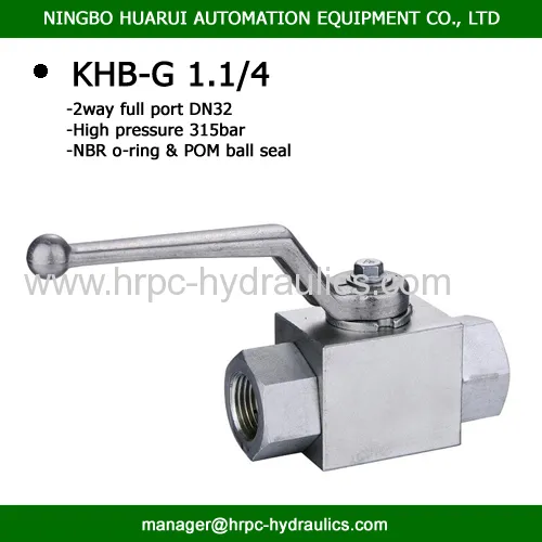 Hrpc Brand Threaded Type High Pressure Ball Valve 