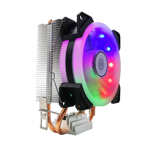 Silent LED dual copper tube CPU fan