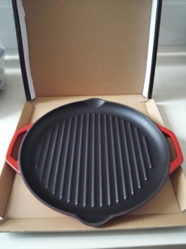 Cast Iron Round Grill Pan