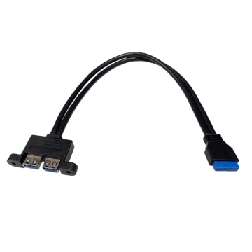 Double USB 3.0 A female to IDC 20P