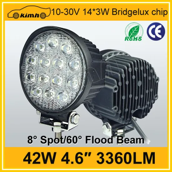 Factory price 4.5inch 42W 3360LM led work light with stand
