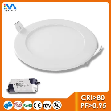 110MM round led flat panel light led panel light housing pmma led panel