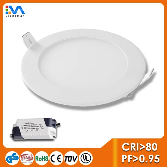 Ceiling Light slim Acrylic Mounted IP44 classII Round LED Panel Light 18w 225mm