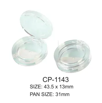 Round Lucency Plastic Powder Eyeshadow Compact Container