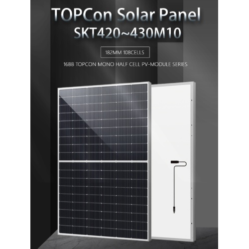 High-Efficiency 108Cells 420W to 430W TOPCon Solar PV Module