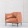 Elegant Armchair Leather Single Seater Lounge Sofa