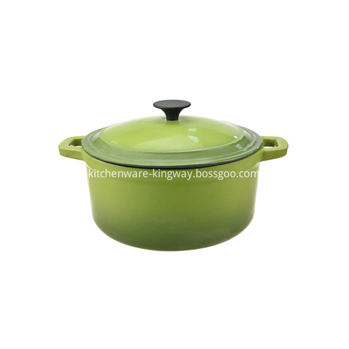 Heavy duty cast iron round casserole dish