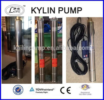 Stainless steel deep Well Pump, deep well submersible pump,2 inches submersible well pump
