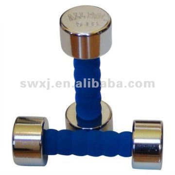 EVA and rubber foam handle grip for dumbbell