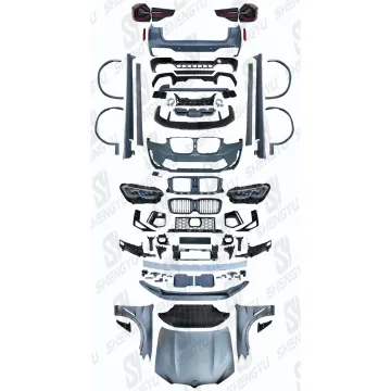 BMW X3 F25 to F97 LCI Body Kit - Front & Rear Bumpers with Lamps, Side Skirts, Hood, and Fenders (14-17)