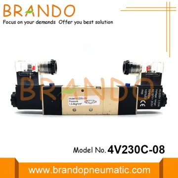 4V230C-08 Airtac Type Pneumatic Solenoid Valve 5/3 Way