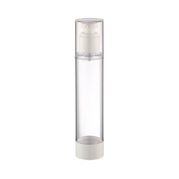 15ml Clear Lotion Bottle with 50ml Black Essence Spray - Airless Plastic Cosmetic Packaging