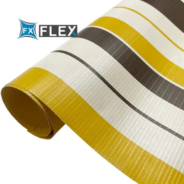 PVC Striped Tarpaulin Awning Fabric FLFX 700gsm
