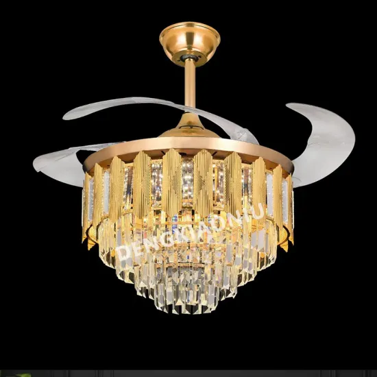Luxury Indoor Golden LED Chandelier Light with Remote Control