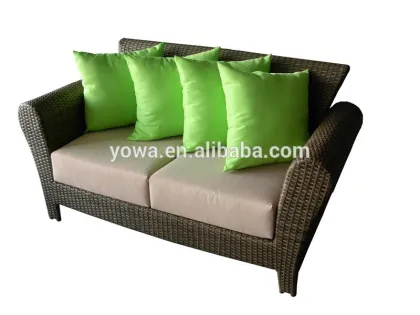 2015 luxury rattan love sofa