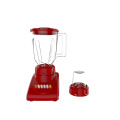 Stainless steel blender with glass jar