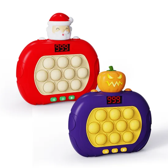 Electronic Light-Up Puzzle Game Console for Stress Relief - Halloween & Christmas Theme