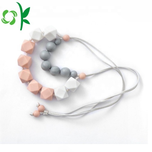 Kleinkind Silikon Kinderkrankheiten Halskette Baby Halskette Perlen