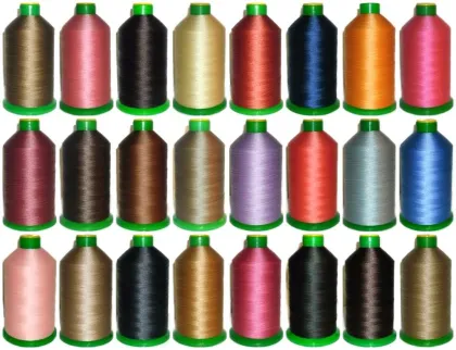Industrial Varigate Bonded Polyester Sewing Thread Tex 45 Tex 70 Tex 80