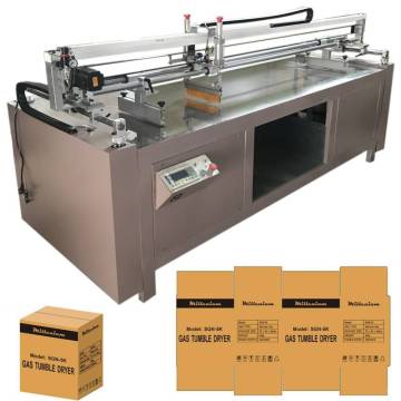Carton box board paper screen printing machine