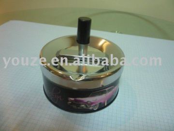 Round ashtray decoration
