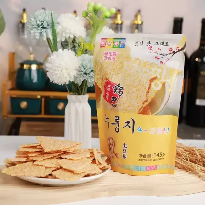 Crispy rice flavored rice dumpling