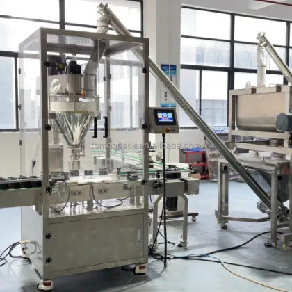 Automatic Jar Bottle Vial Filling Machine for Glitter Cosmetics and Loose Powder