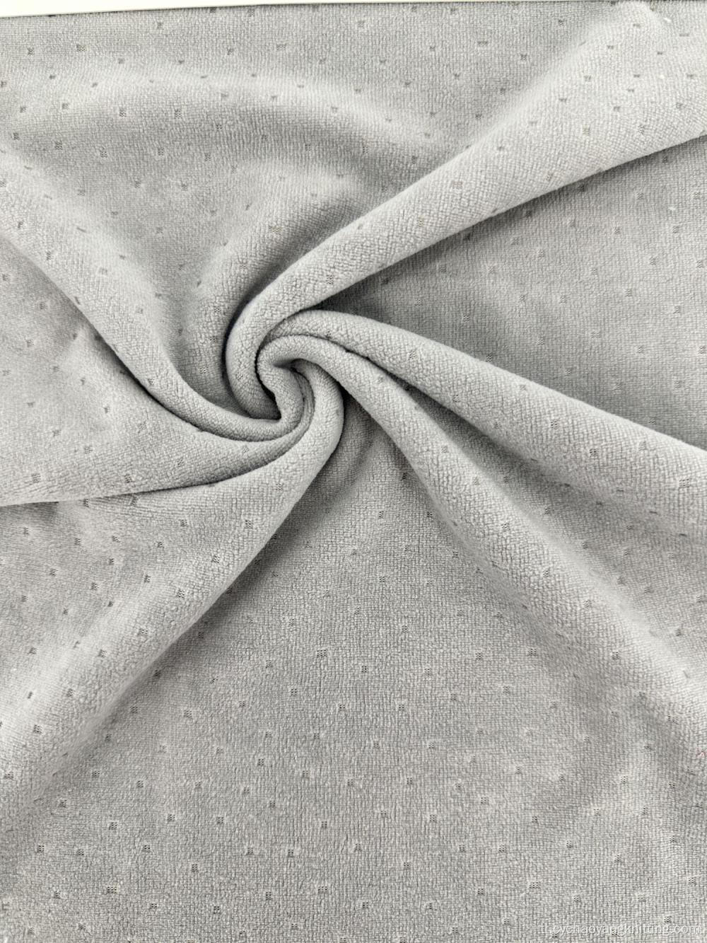 Renk% 100 Polyester Jacquard Velvet boyanabilir