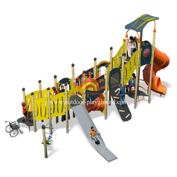 Large Modern Outdoor Play Structures equipment With Slide