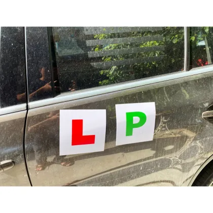 Beginner English Novice Driver L Plate Sticker for Foreigners