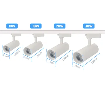 Tunable White LED Track Fixture - Ronse CCT 3000K 4000K 5000K Smart LED Cylinder Track Light