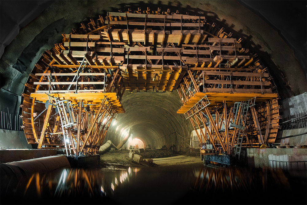 Arced Steel Adjustable Formwork of Subway