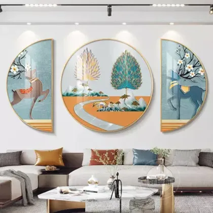 Wall art canvas porcelain painting