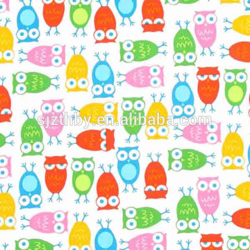 custom printed brushed cotton fabric for bed sheet