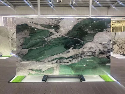 Stunning Patagonia Green Emerald Quartzite Slab: Elegance in Natural Stone