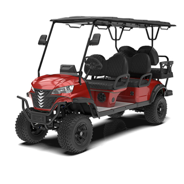 Manufacturer Electric Golf Cart 4+2 Seater with AC and Lithium Battery for Outdoors