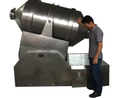 Apple banana powder mixture 2D mixer
