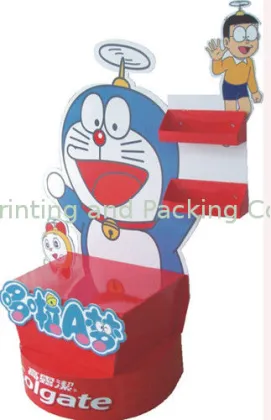 Pantone Color Corrugated Greeting Card Cardboard Display For Promotion