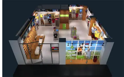 Overlooking The Interior Display of Yodo