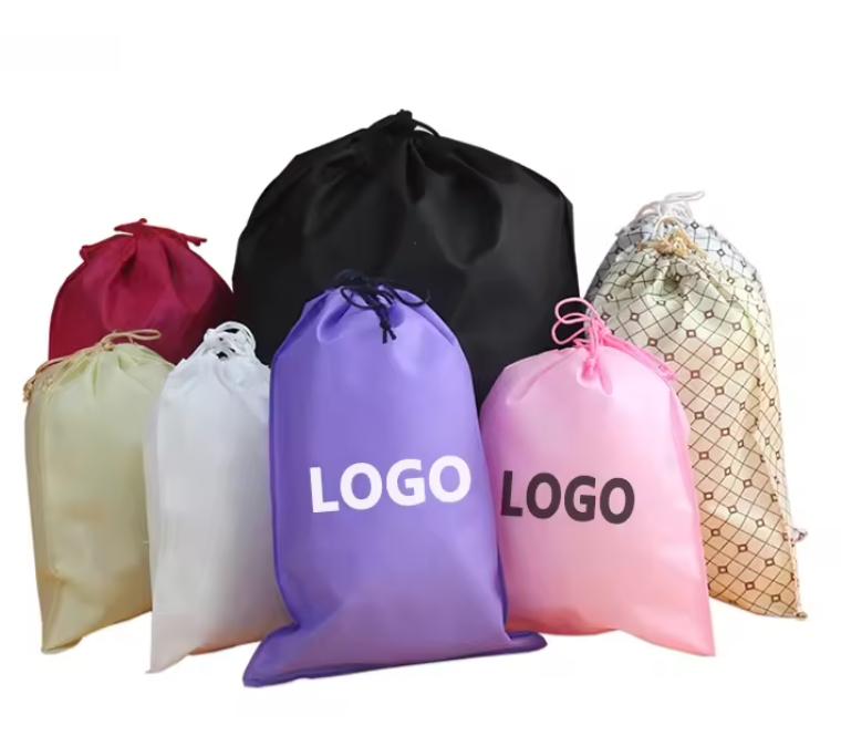 Sac à cordon non tissé de couleur promotionnelle