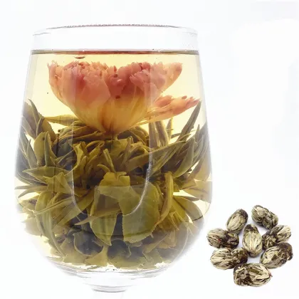Wholesale Chinese Handmade White Jasmine Flower Tea Blooming Tea Ball