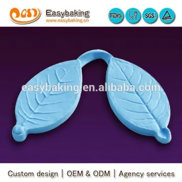 Factory direct supply veiner multi-purpose leaf fondant silicone mould for cake decoration