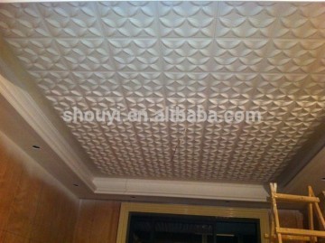 3D leather carving ceiling panel