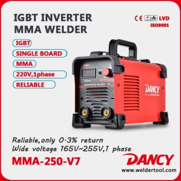 high frequency Portable welding mahine mma welder inverter welding machine 250