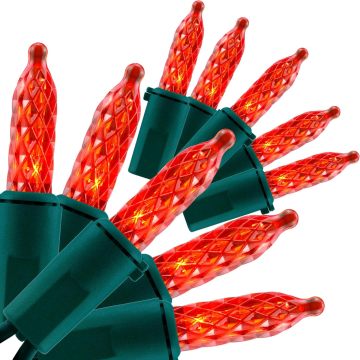Christmas Multicolor 3mm Faceted 100 Count 25 ft Holiday String Lights