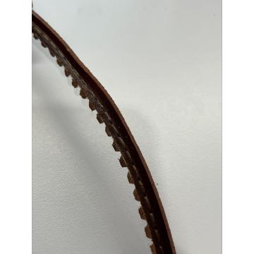 Leather welt with 210D brown stithes