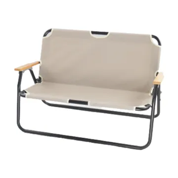 Portable Folding Double Seat Aluminum Beach Chair for 2 Persons